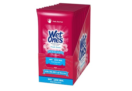 10 Wet Ones Wipes 20-Count Packs