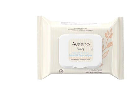 2 Aveeno Baby Wipes