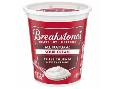 5 Breakstone's Sour Cream Tubs