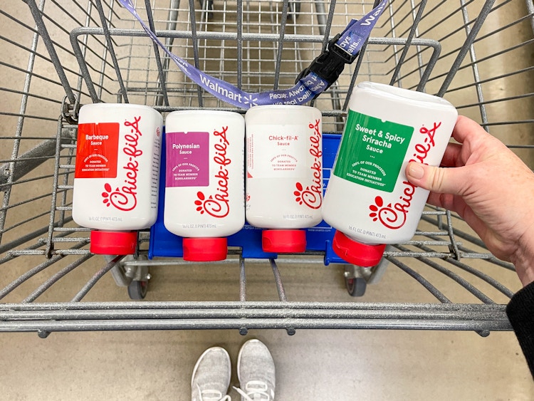 chick fil a dipping sauce in store cart