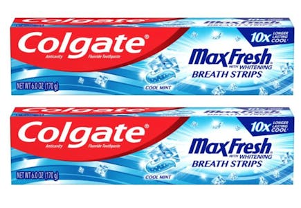 Colgate Max Fresh: $0.79 Each