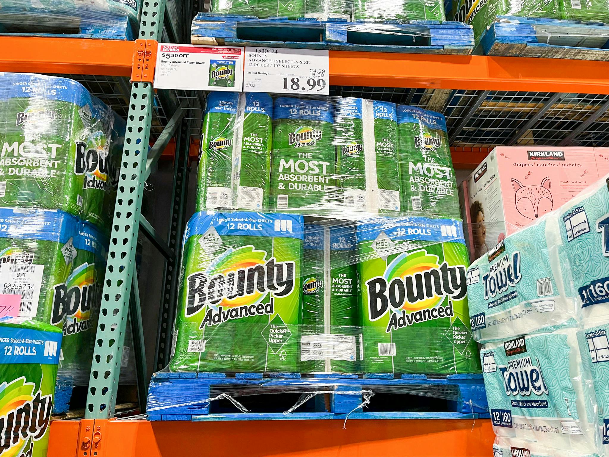 Bounty Paper Towels Giant Pack, Only $ at Costco (Reg. $) - The  Krazy Coupon Lady