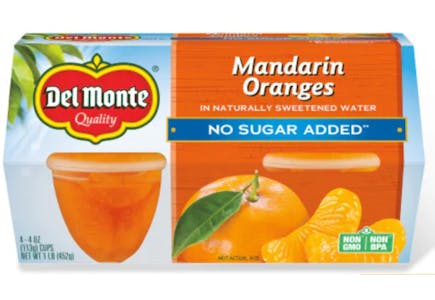 Del Monte Fruit Cups 4-Pack