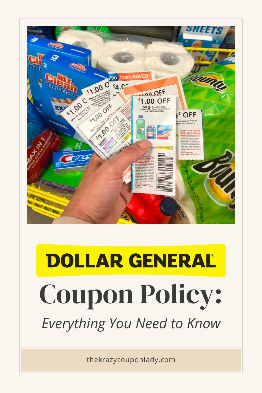 Dollar General Coupon Policy How It Works The Krazy Coupon Lady