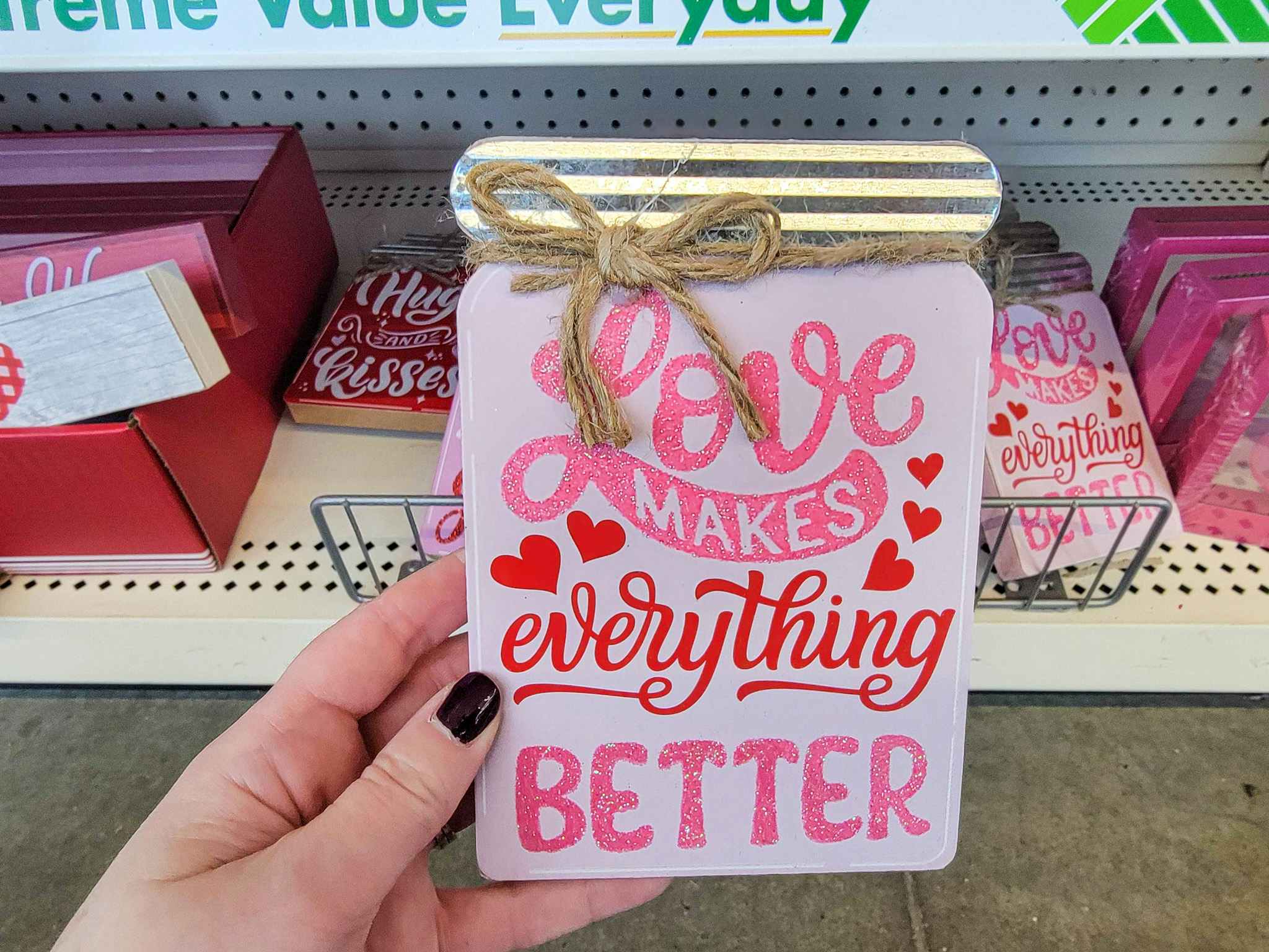 mason jar valentines decor