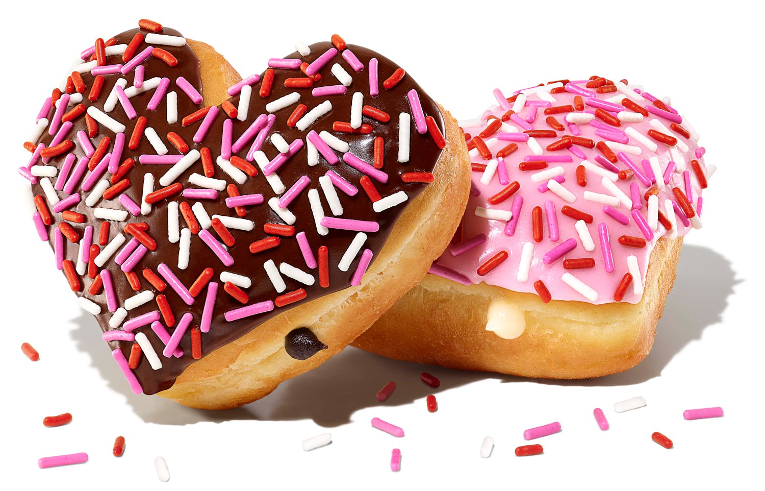 dunkin heart-shaped donuts for valentines day 2023