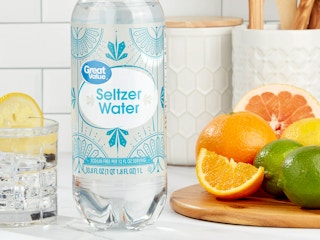 great value seltzer water with citrus fruits