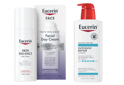 Eucerin Face Moisturizer + Body Lotion