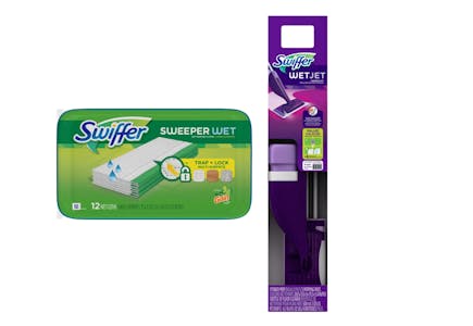 Swiffer Sweeper Cloths & WetJet Kit