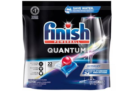 2 Finish Detergent Pacs 22-Count