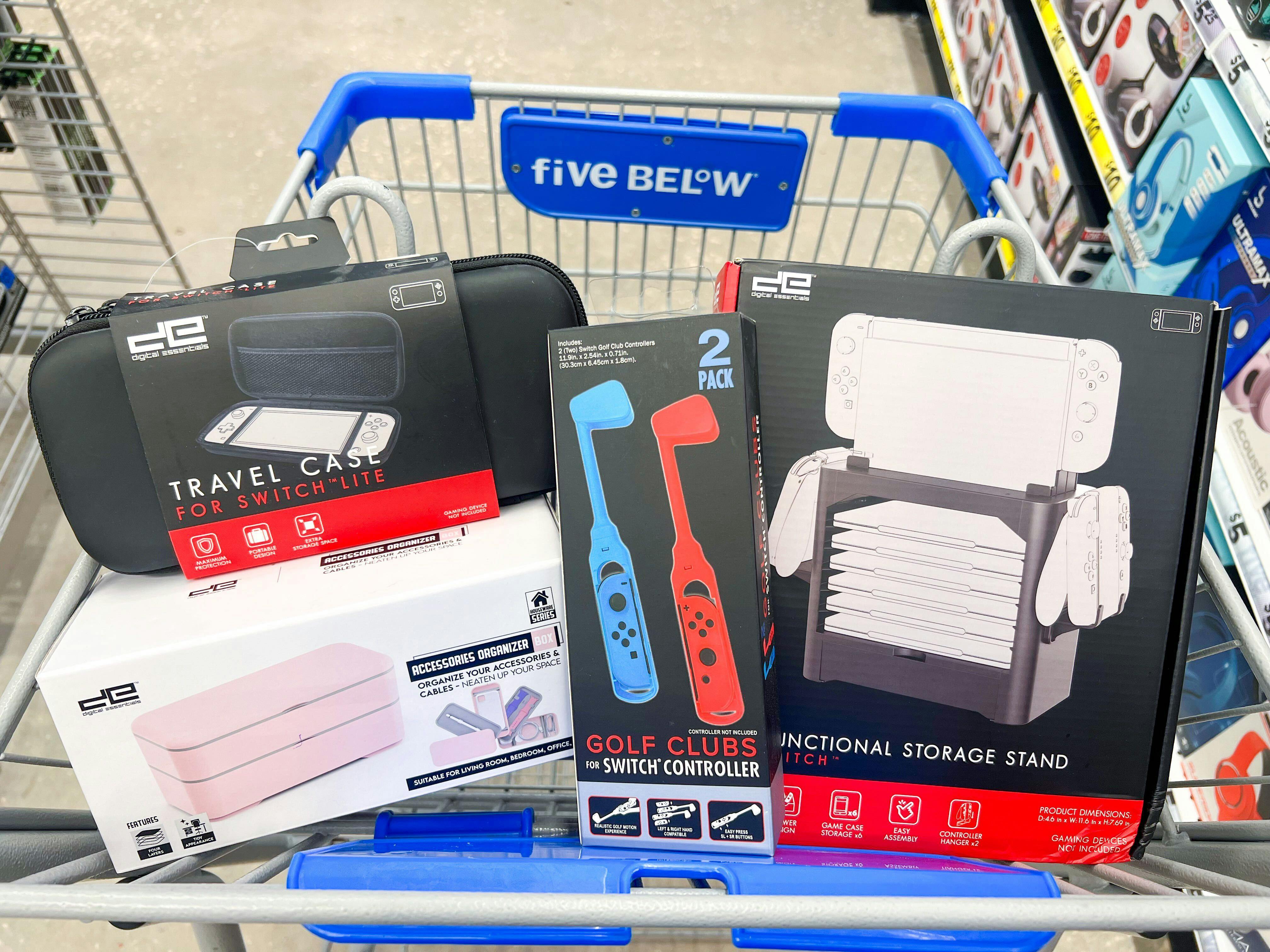 Nintendo Switch Accessories, as Low as 5.55 at Five Below The Krazy