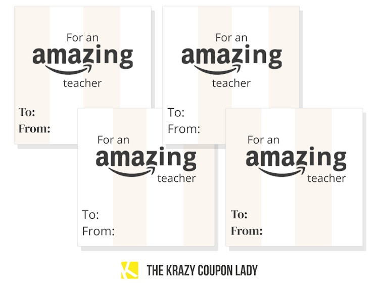 teacher gift tags saying for an amazing teacher