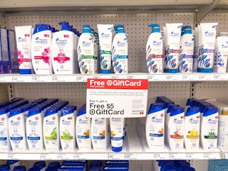 shampoo shelves at Target