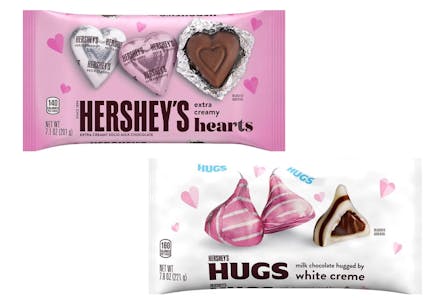 2 Hershey's Valentine Candy Bags