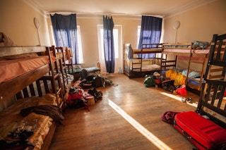 Inside a hostel