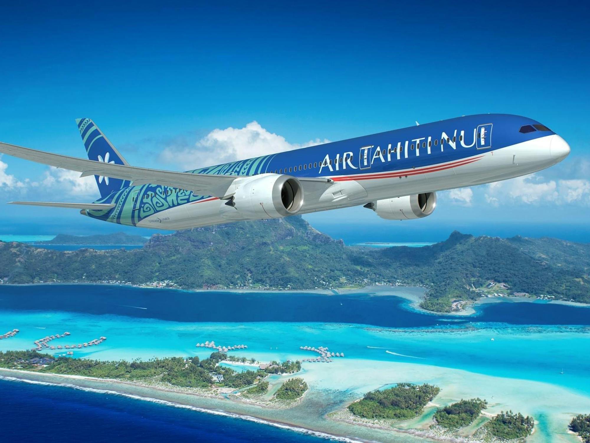 Air Tahiti Nui airplane taking off