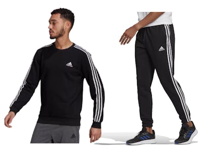 Adidas Men's Fleece Top & Pants Set
