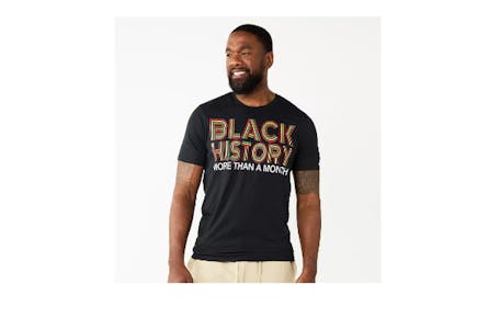 "Black History More Than a Month" Big & Tall Tee