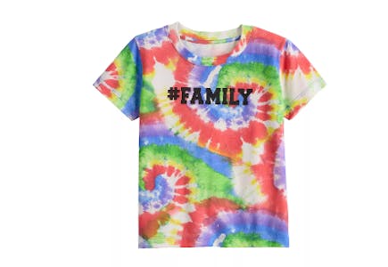 "#FAMILY" Tie-Dye Pride Shirt