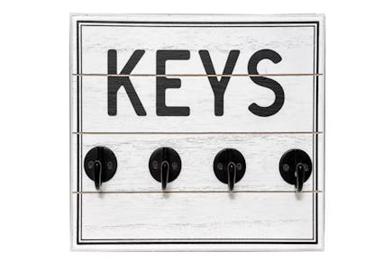 Keys 4-Hook Wall Decor