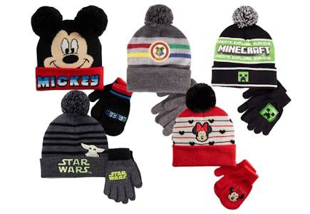 Kids' Hat & Gloves Set
