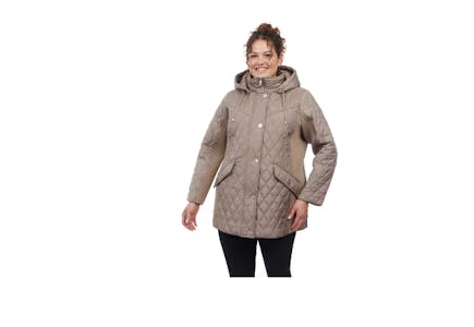 London Fog Plus-Size Quilted Jacket