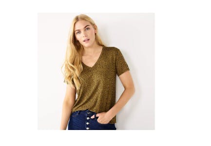 Petite V-Neck Tee