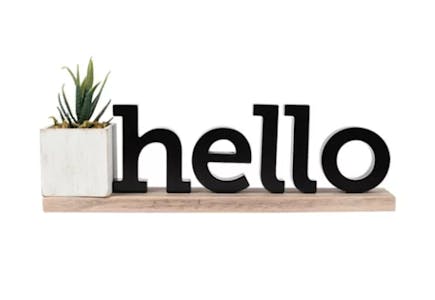 Hello Faux Plant