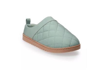 Quilted Clog Slippers