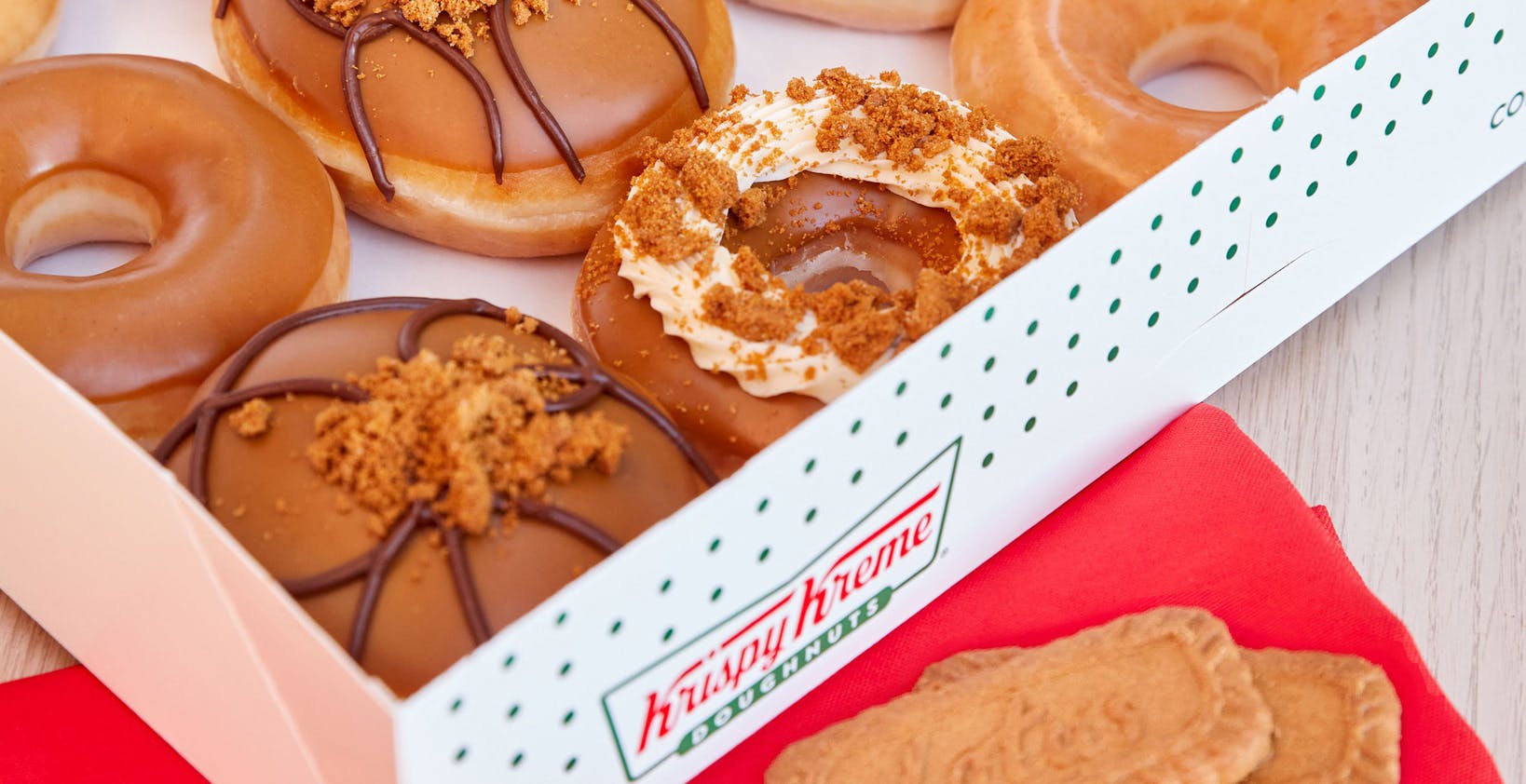 New Krispy Kreme Biscoff Doughnuts Are Here Until Jan. 29!