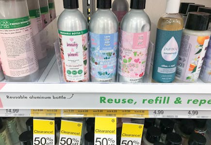 Shampoo & Reusable Bottle Clearance