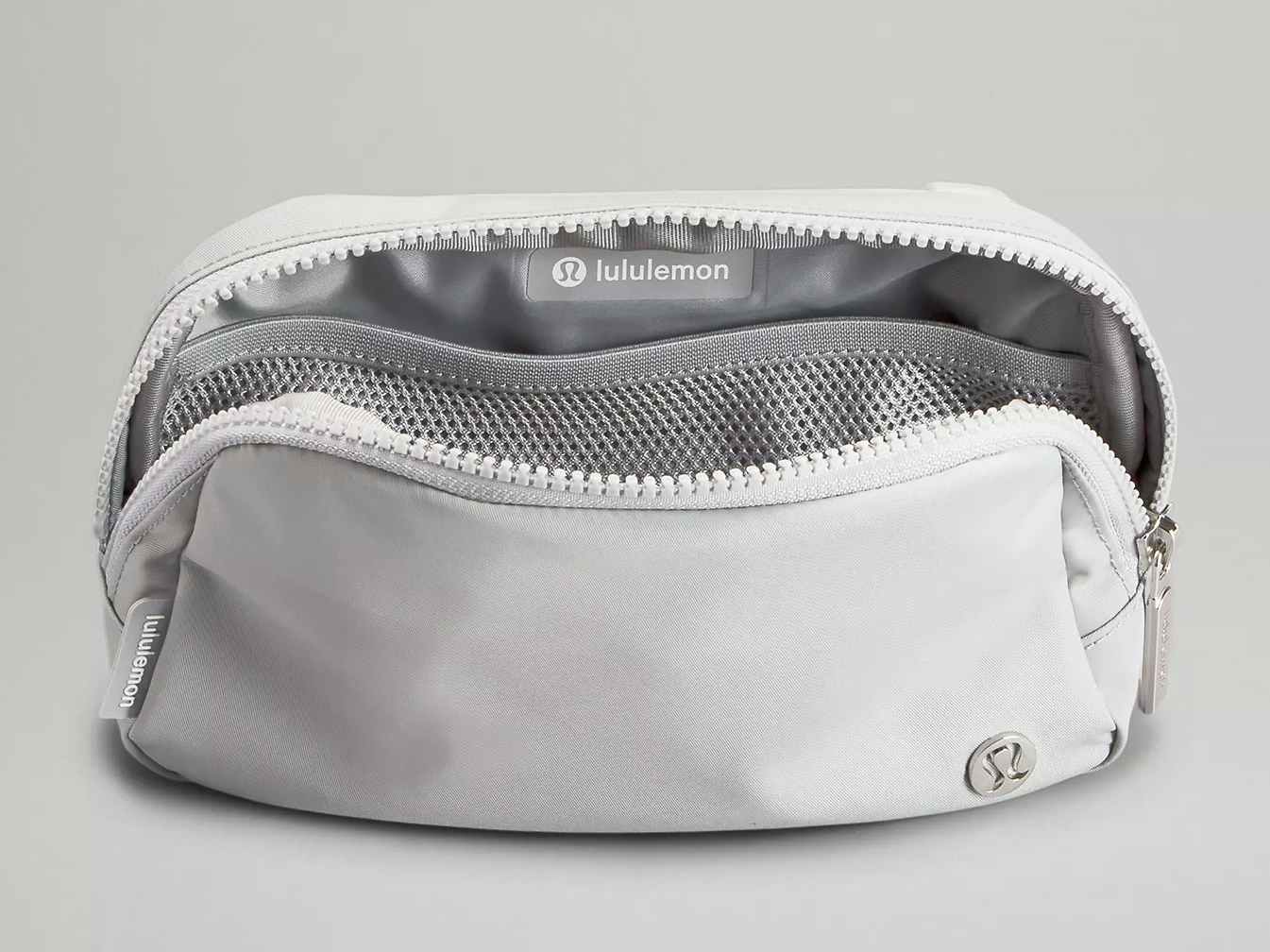 Lululemon Clear Belt Bag 1L Logo - Black/Neutral Water-Resistant Fabric