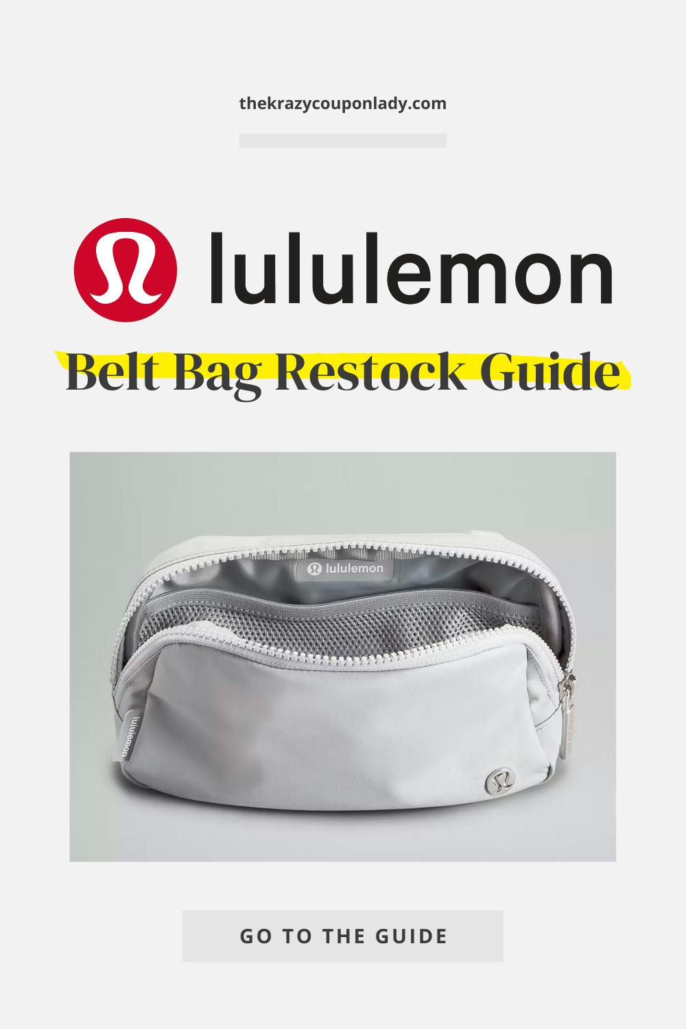 lululemon fanny pack restock