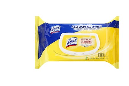 2 Lysol Wipes 80-Count