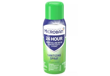 2 Microban Sanitizing Spray