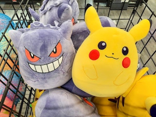 two pokemon suishmallows in a bin