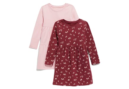 Toddlers' Jersey Dress 2-Pack