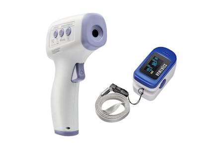 No Touch Infrared Thermometer & Pulse Oximeter