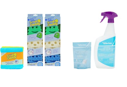 Scrub Daddy Sponges Bundle with Disinfecting Spray