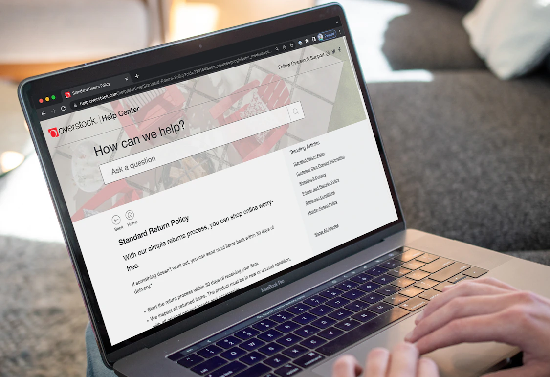 Overstock Return Policy Made Easy - The Krazy Coupon Lady
