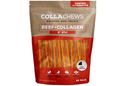 Beef & Collagen Rawhide Stix