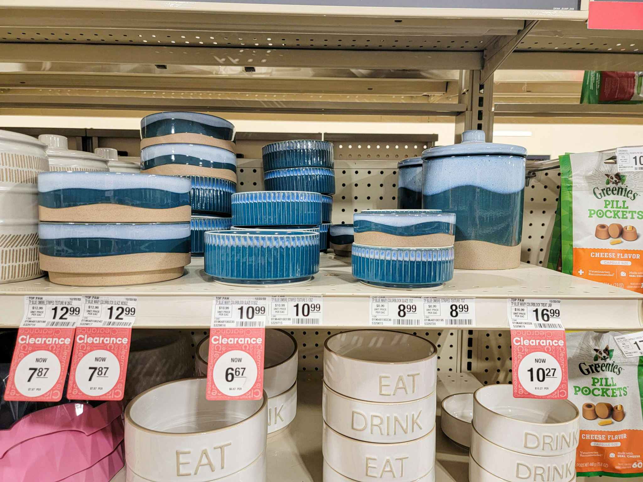 bowls and treat containers