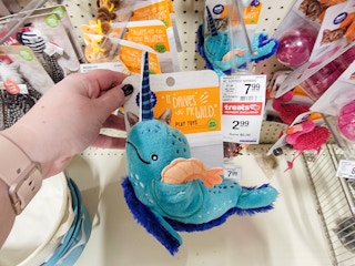 narwhal cat toy
