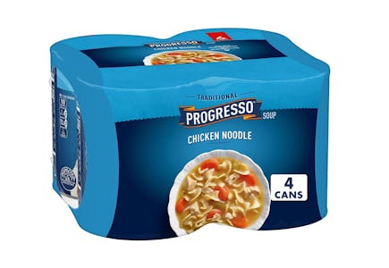 4 Cans of Progresso Soup