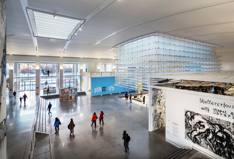 Inside the queens museum