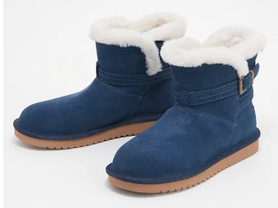 Koolaburra by Ugg Short Suede Boot with Faux Fur