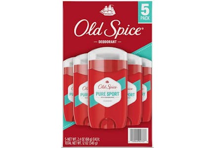 2 5-Packs of Old Spice Deodorant