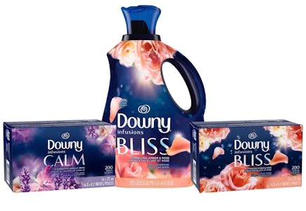 1 Downy Fabric Softener + 2 Boxes Dryer Sheets