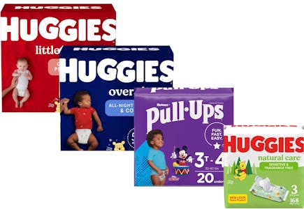 Huggies Diapers, Wipes, and Pull-Ups