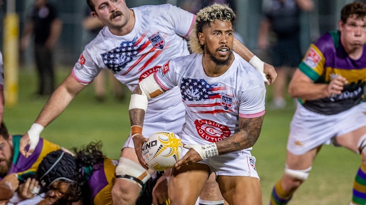 rugby players during a match